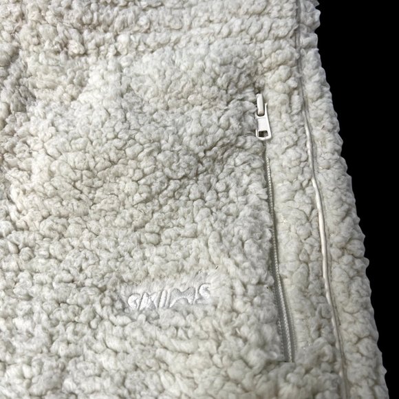 SKIMS Teddy Track Pants High Pile Fleece Bone - Picture 7 of 13